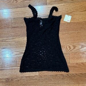 No Boundaries Black Lace Camisole Top - size small (3-5)